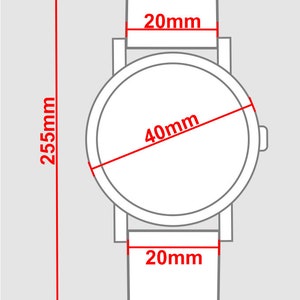 Montre ACDC Thunder Ø40mm montre-bracelet cadeau personnalisée en argent montre unisexe fabriquée en Allemagne article de fan avec index transparents image 5