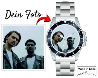 Photo watch men's watch photo gift personalized by Memories Wrist watch with photo print Ø40mm photo gift personalized gift