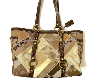 coach patchwork tote