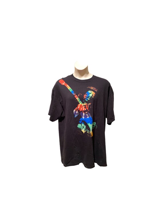 Jimi Hendrix Rock Icons Black Psychedelic T-Shirt 