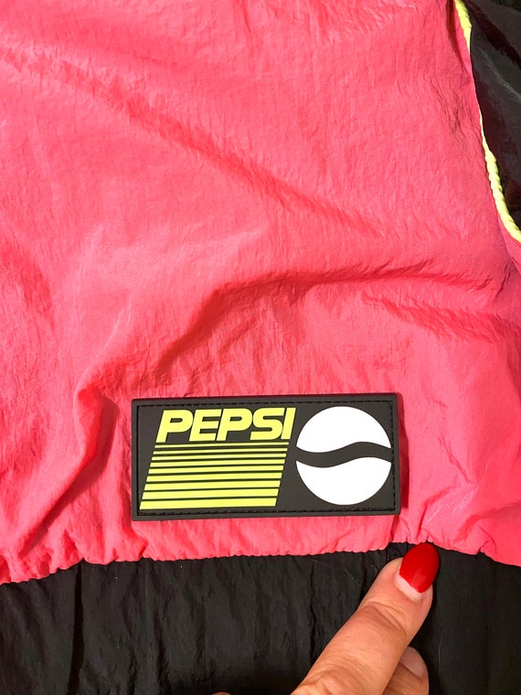 PEPSI Neon Pink Retro Windbreaker Tracksuit Jacket, S… - Gem