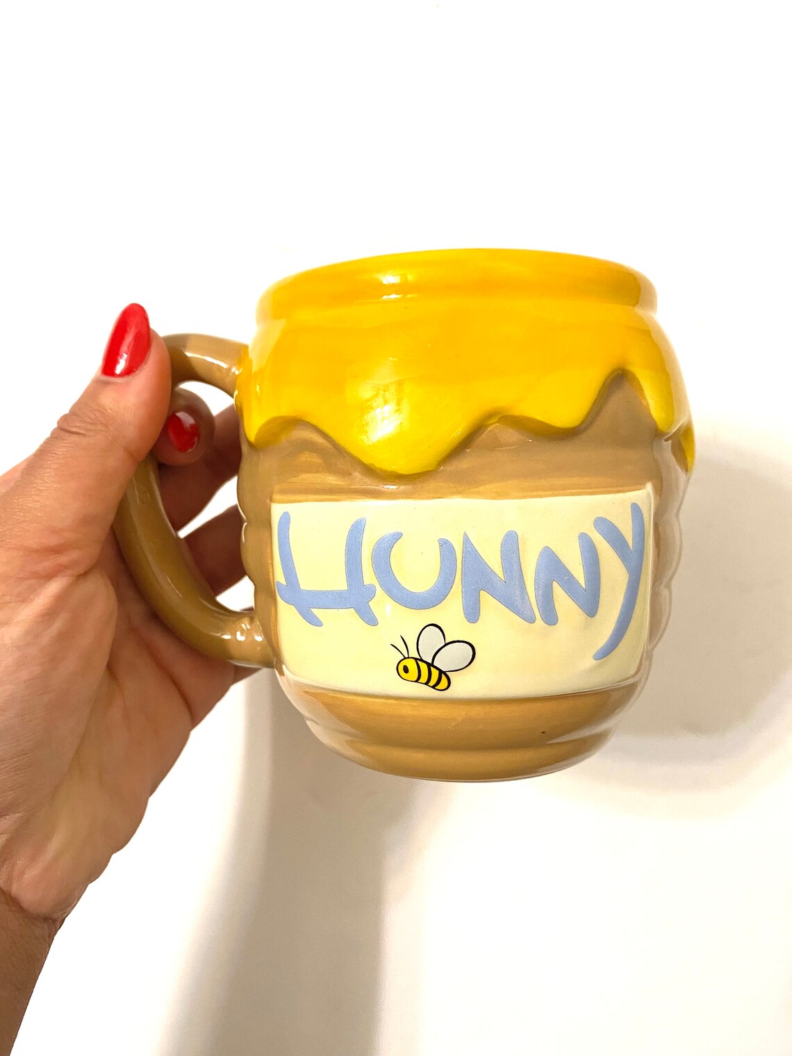 Winnie the Pooh Honey Pot Ceramic 3D Sculpted Drinking Mug Etsy