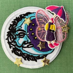Fairy Patch or Bookmark, Book Fairy, Flower Fairy, You Choose, Fairycore Gift, Forestcore