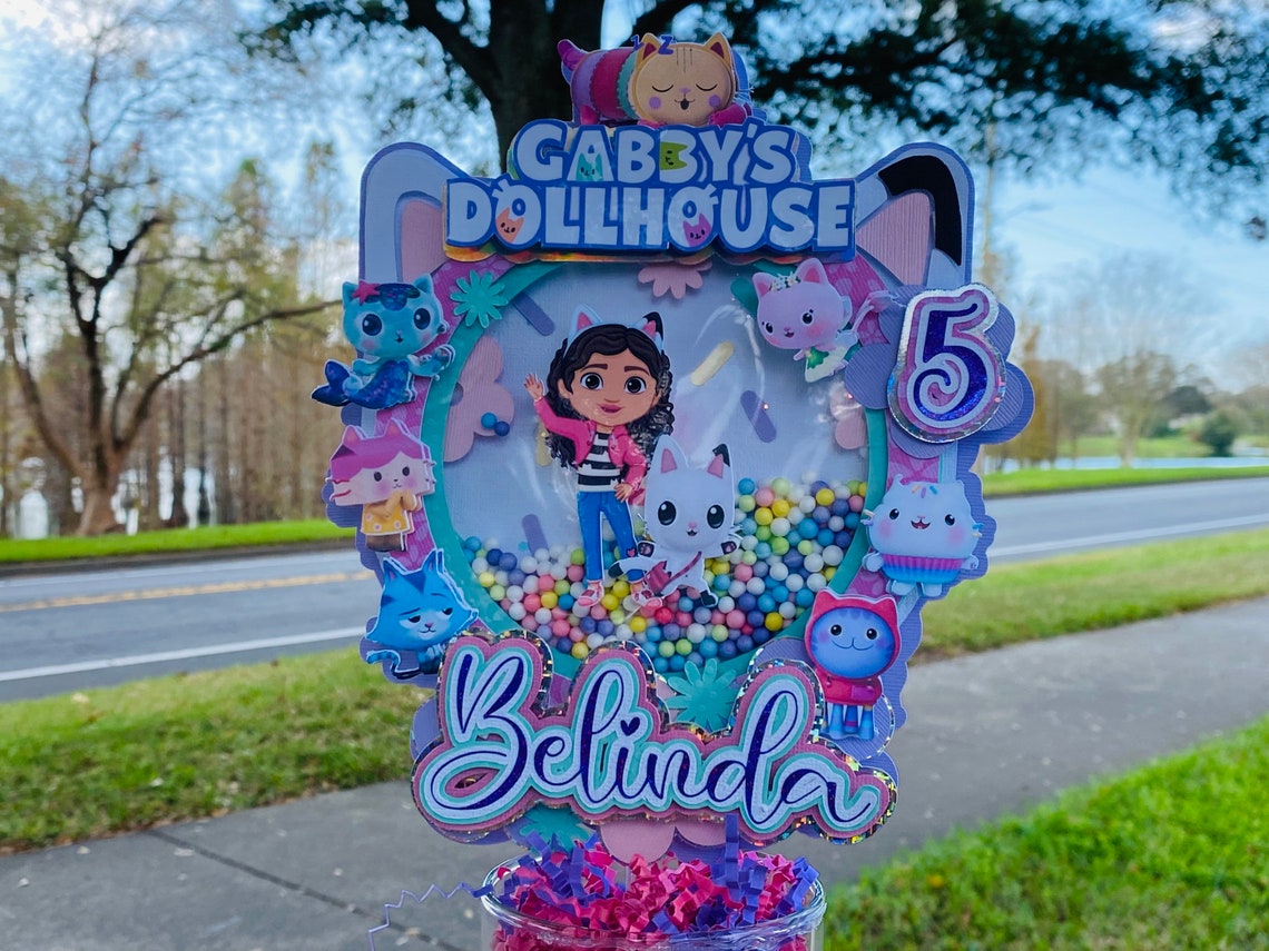 Gabby's Dollhouse Cake Topper/gabby Dollhouse Shaker With Etsy