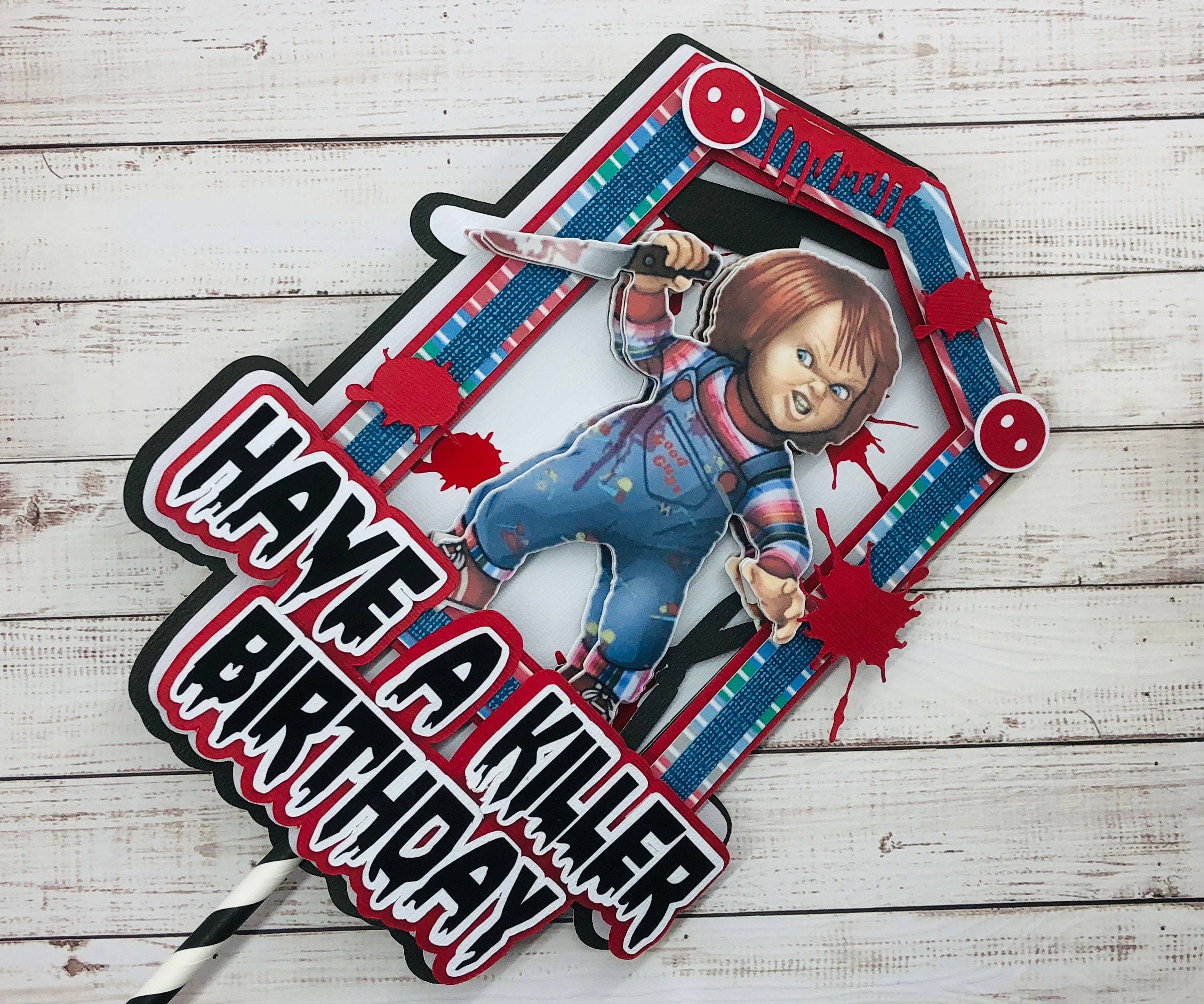 Chucky Theme Cake Topper Killer Birthday Have A Killer Etsy Israel Chucky Theme Cake Topper Killer Birthday Have A Killer Etsy Israel