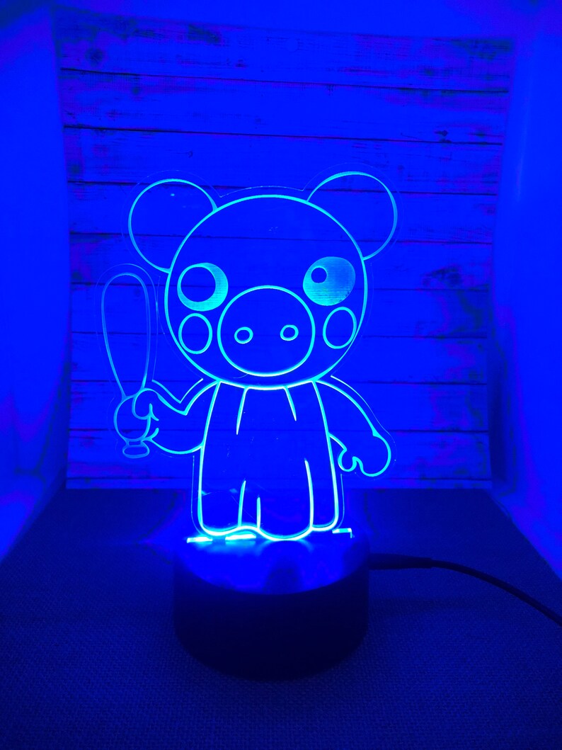 PIGGY LED Light Lamp Roblox Nightlight Neon Night Light Etsy Australia