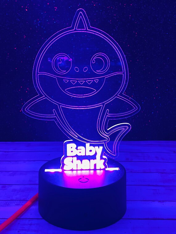 Baby Shark Night Light Etsy