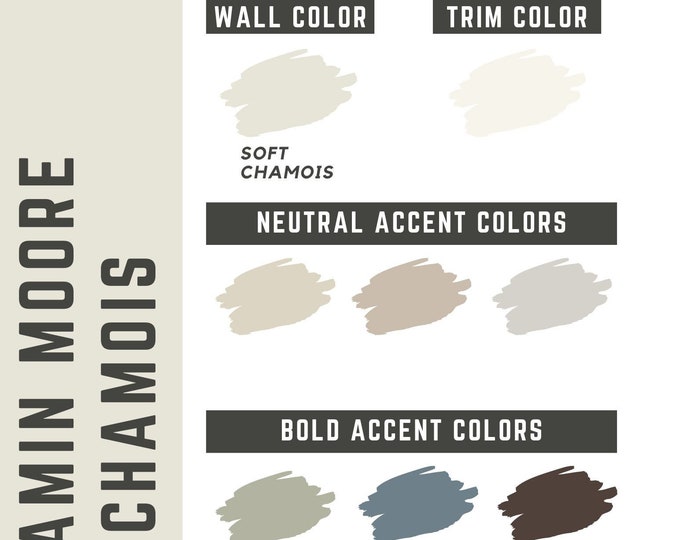 Greige Benjamin Moore Paint Color Palette House Paint Color Scheme Home ...