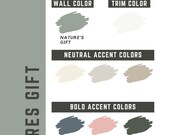Behr Nature's Gift whole home color palette - interior paint palette