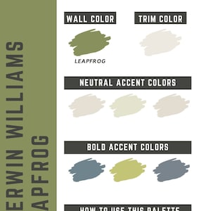 Leapfrog Sherwin Williams whole home color palette - interior paint palette
