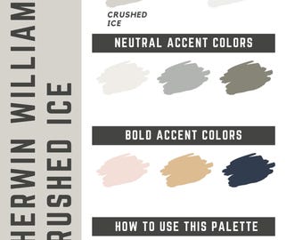 Crushed Ice Sherwin Williams whole home color palette - interior paint palette