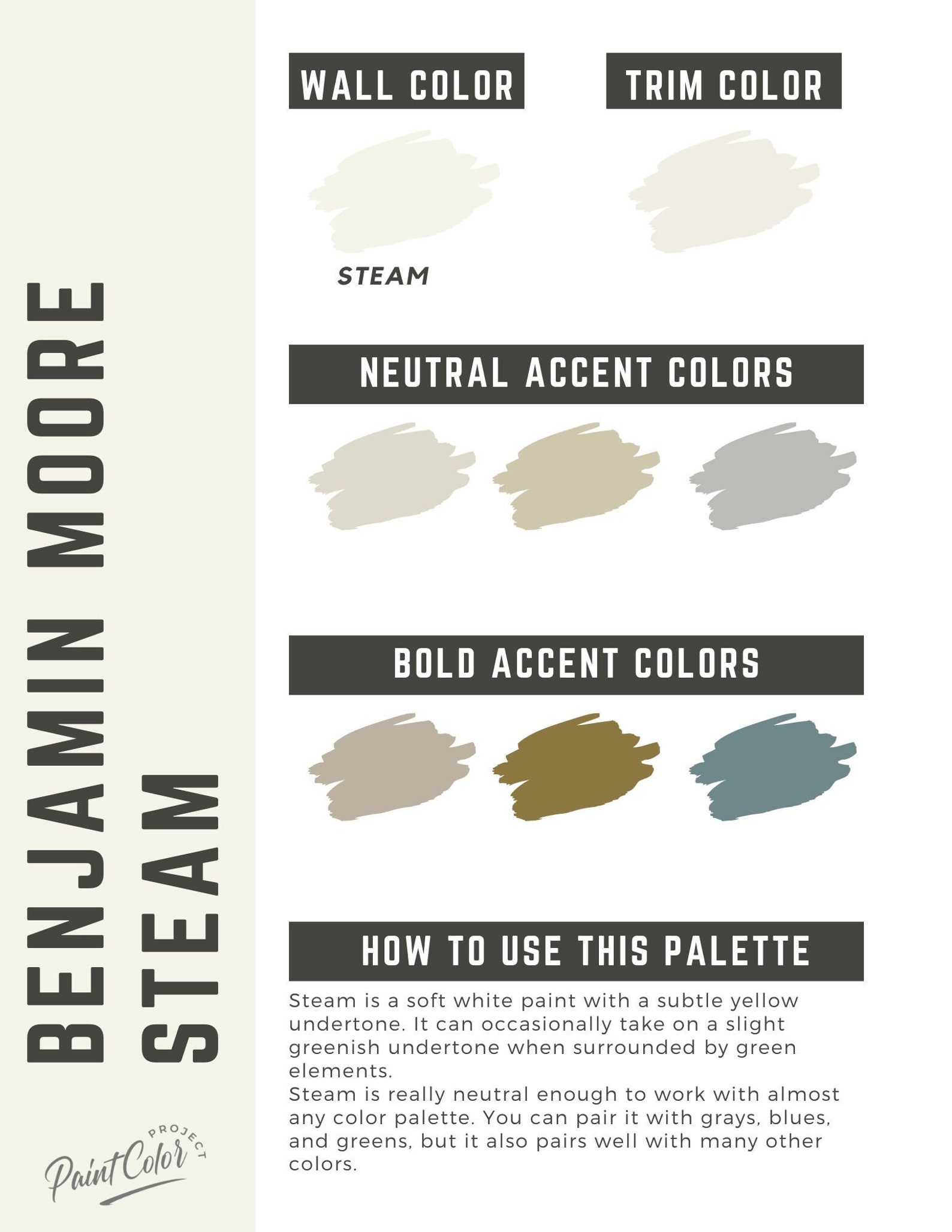 Steam Benjamin Moore Whole Home Color Palette - Interior Paint Palette ...