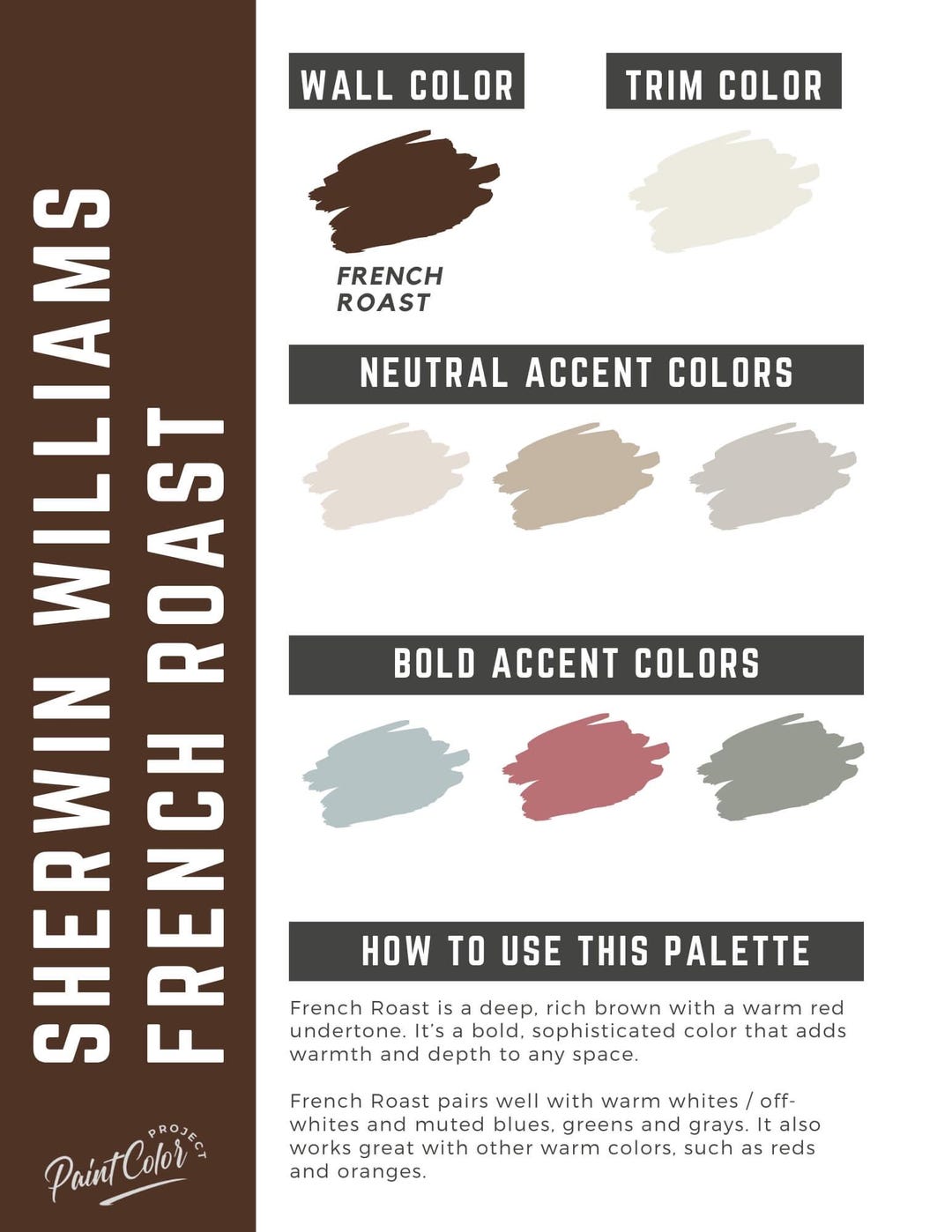Sw Rost French Roast Sherwin Williams Whole Home Color Palette - Interior Paint ...