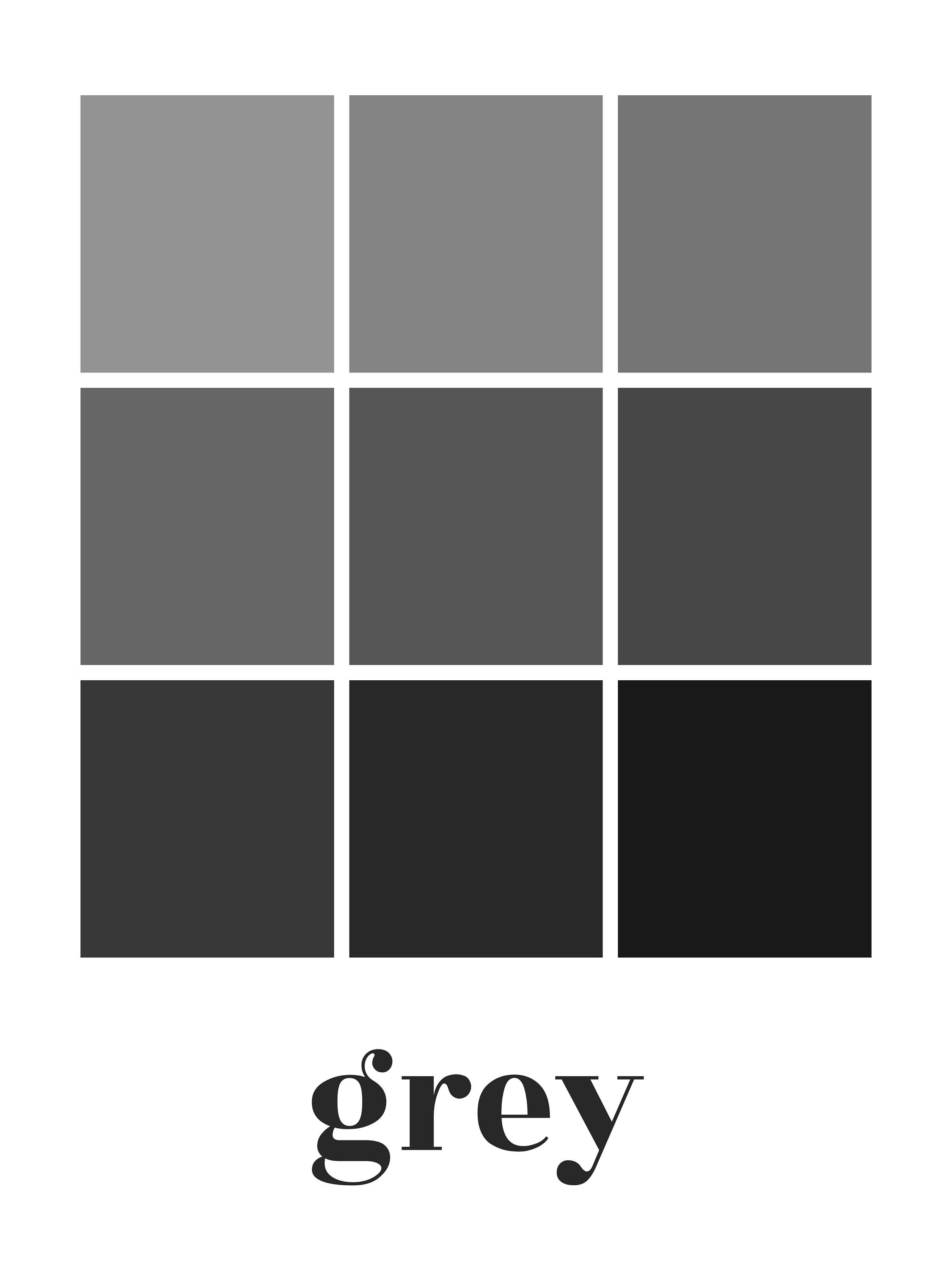 Graue Farbtöne Druckbar Digitaler Download Kunstdruck | Etsy