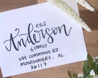 Hand lettered Envelope Packages | Custom Envelope Addressing