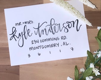 Hand lettered Envelope Packages | Custom Envelope Addressing