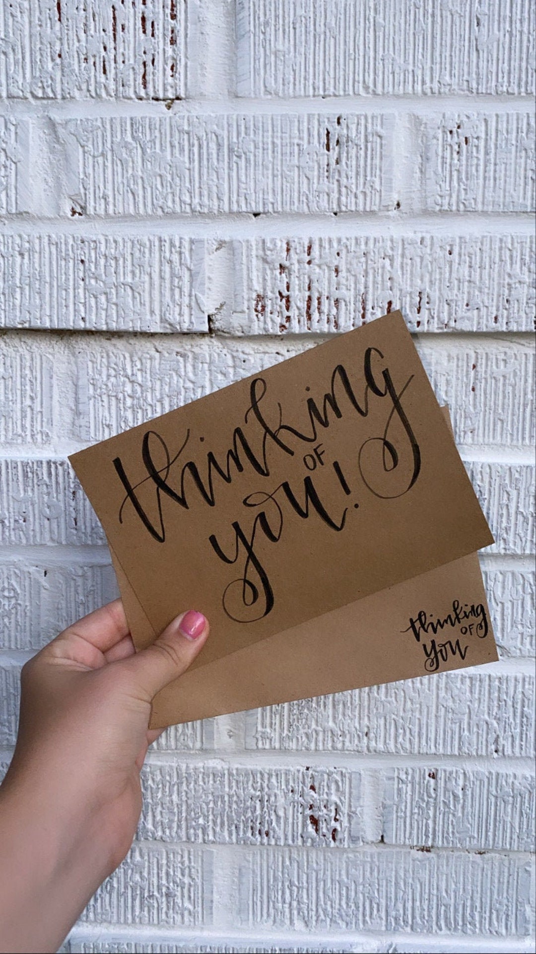 Thinking of You Card | Hand Lettered Card | Thinking of You - Etsy