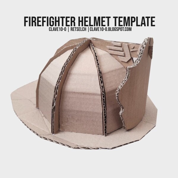 American Firefighter Helmet Cardboard