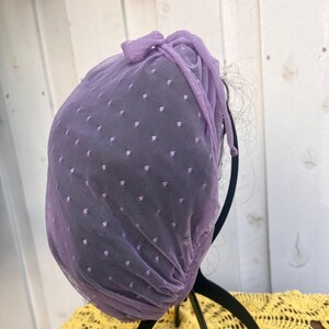 Dame Snood: Violet Polkadots