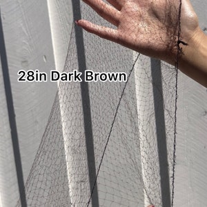 28in Dark Brown Hair Net Made To Order