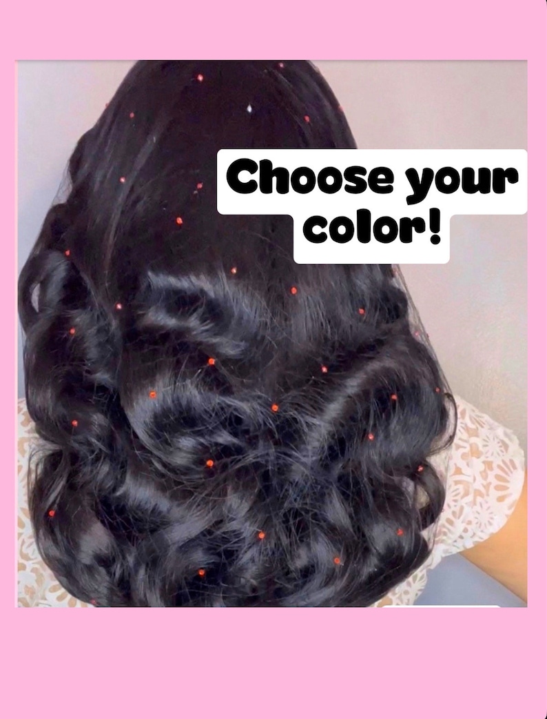 Sparkle Hair Net Made to Order: Sizes 22in 20in image 1
