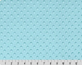 AQUA DIMPLE MINKY. Shannon Cuddle Dimple. Dimple Dot Minky. Aqua Minky Fabric. Blue Minky Fabric