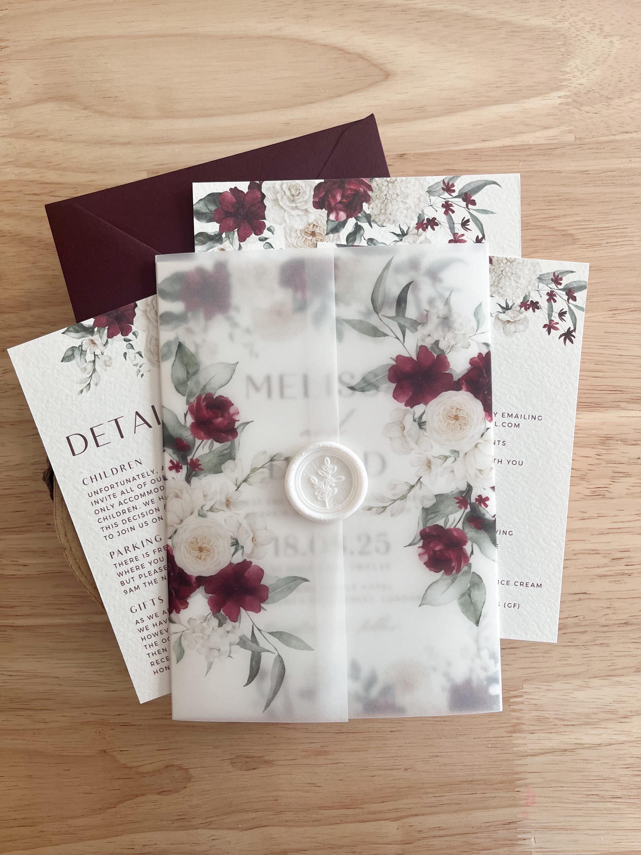 Lot 150 Bandes Ventrale Transparentes VÉLIN 4x31 Cm – Enveloppes Élégantes Pour Invitations Mariage