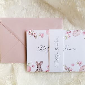 Ostern Hochzeitseinladung | Häschen | Ostereier | NICHT PERSONALISIERTES MUSTER