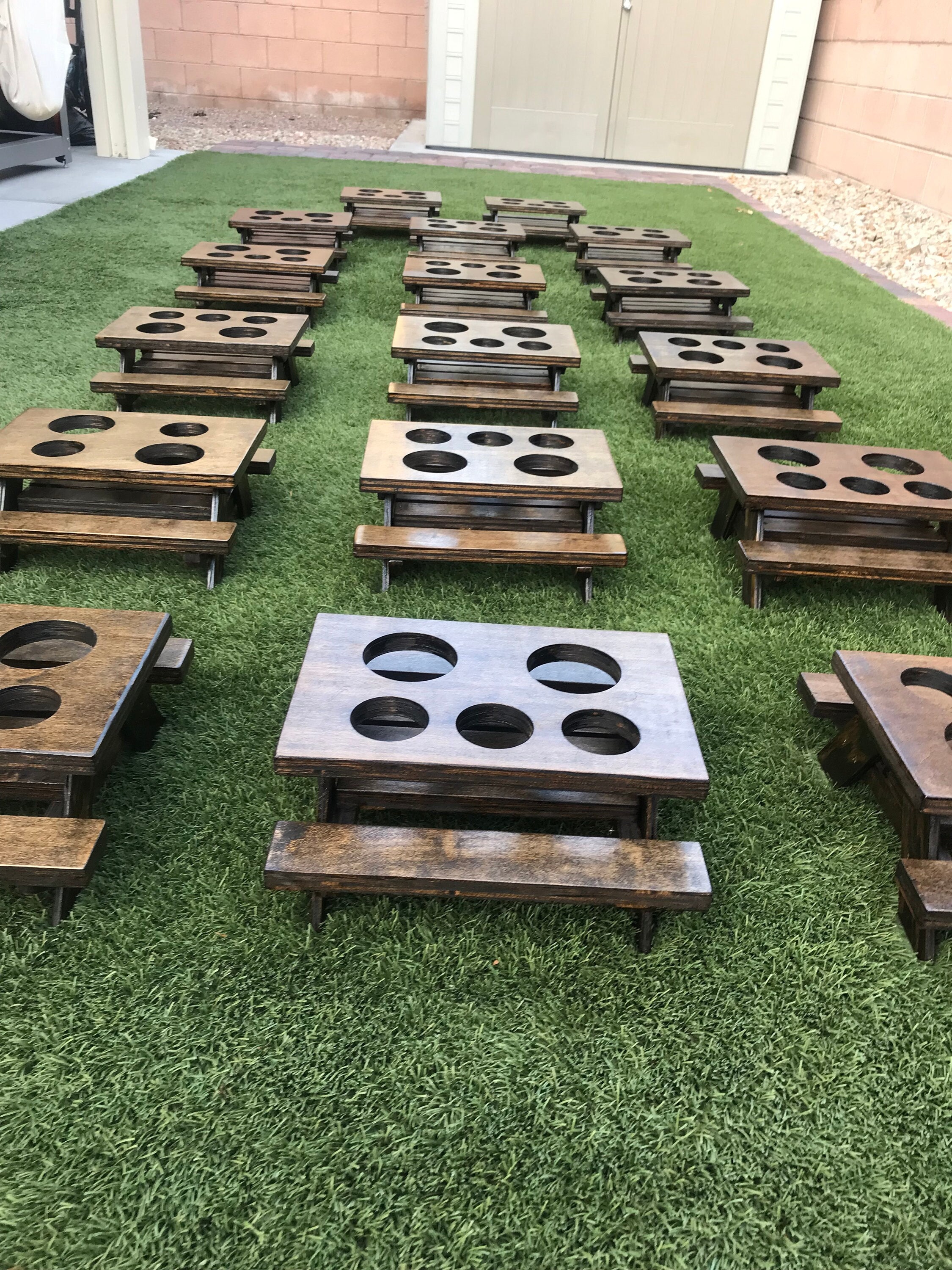 Mini Picnic Table Condiment Holder Etsy UK