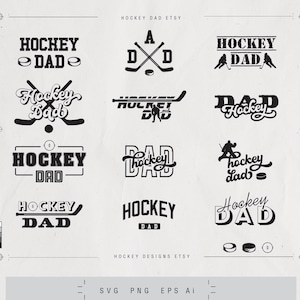 Hockey DAD SVG, Hockey Svg, Hockey dad SVG Bundle,  Dad Shirt Svg Gift for Dad Svg Digital Files Sublimation