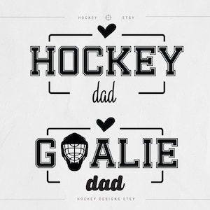 Hockey papa SVG, Svg de gardien de but, Hockey papa SVG Bundle, papa chemise Svg cadeau Sublimation de fichiers numériques