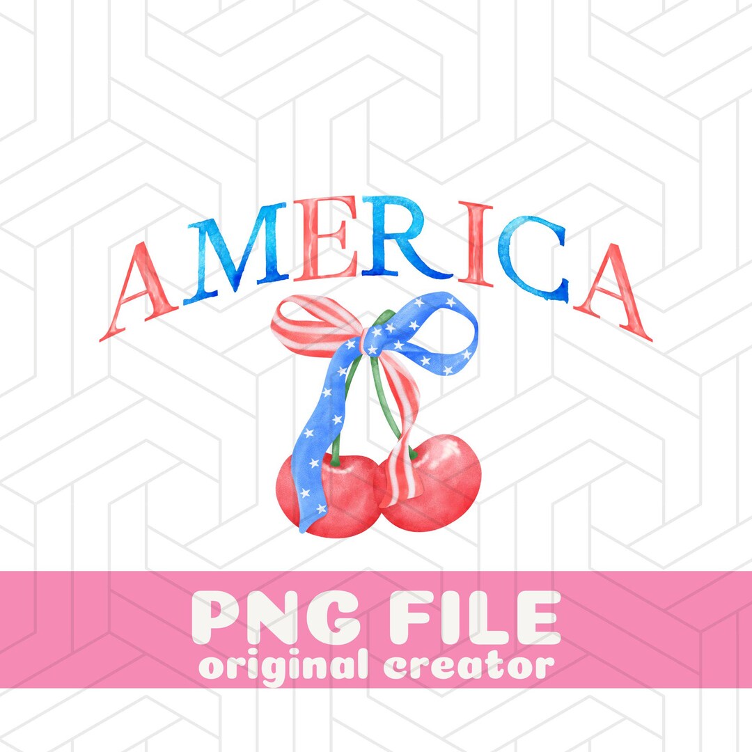 Coquette USA PNG 4th of July Png Coquette Cherry America Png American ...