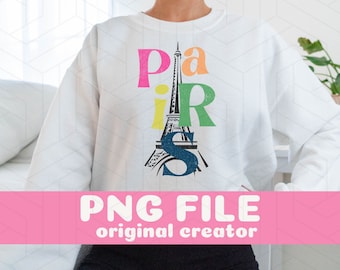 Paris png Sublimation Design Paris Design PNG Paris Graphics Retro Vintage Paris PNG Paris Shirt Design Eiffel Tower pNG Paris Clipart