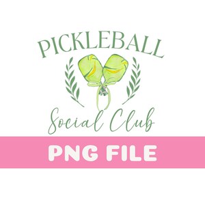 Pickleball Social Club PNG, Pickleball PNG Coquette Bow PNG, Coquette Pickleball Png Coquette Fashion, Pickleball Shirt, Coquette Room Decor