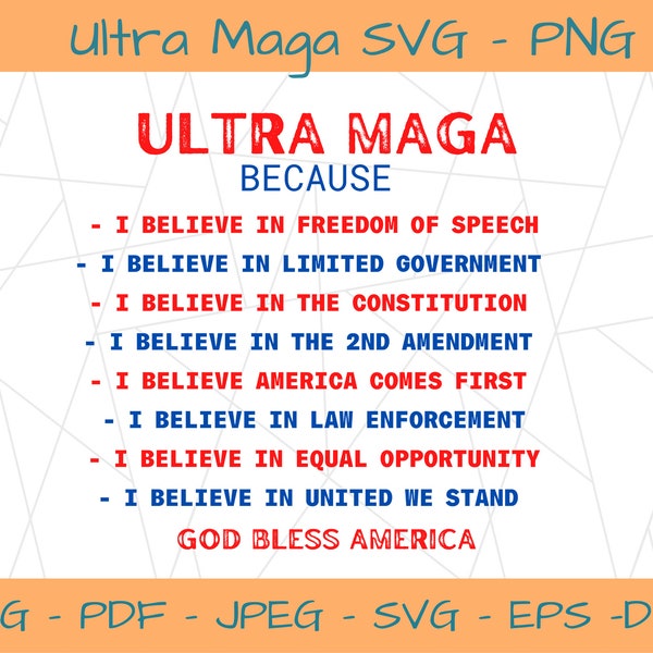 Ultra Maga SVG, Trump SVG, FJB Svg, Political Svg, Republican Svg, Anti - Liberals, We The People Svg, Ultra Maga Shirt, Anti Biden Svg, Fjb