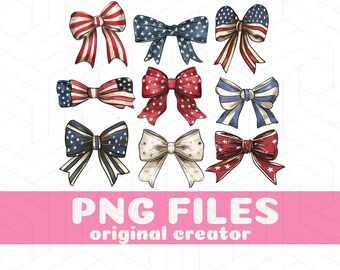 America Bow Coquette 4th Of July Bows Coquette Bow PNG Coquette PNG Bows PNG Coquette Fashion Fourth Of July Design Independence Day Png