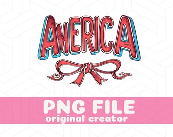 America Bow PNG 4 luglio Coquette Preppy PNG Estetico Png Coquette Estetico quarto di luglio Png Country July Png Occidentale 4 luglio Png