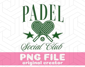 Padel PNG Padel Social Club Padel Racket PNG Padel Logo Design Padel Clipart Padel Instant Download Padel Artwork Padel Digital File