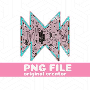 Western Vintage PNG, Western Desert PNg, Western Design PNG, Western Sublimation, Rodeo PNG, Boho Western Png, Hippie Western Png, Cowgirl