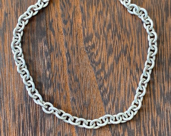 925 solid sterling silver vintage unisex 1990s anchor cable chain link bracelet