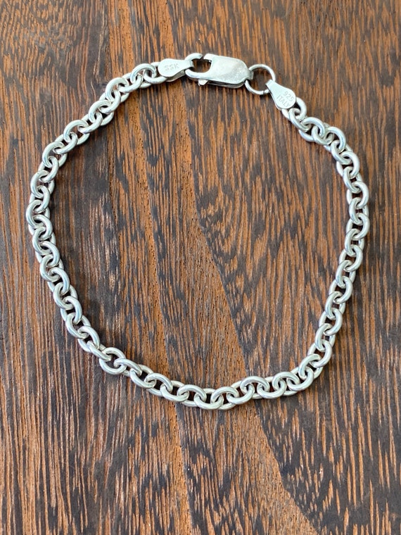 Amazon.com: Savlano 925 Sterling Silver Hollow Puffed Anchor