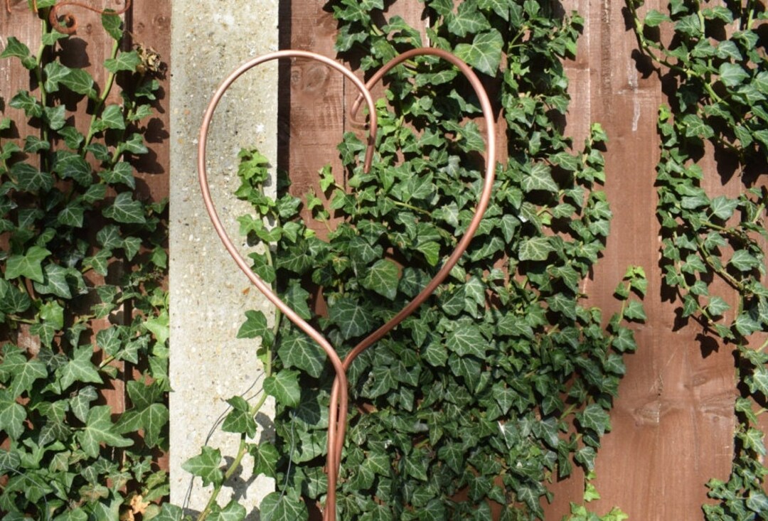 Creative Co-Op Hand-Forged Copper Heart Handle Appetizer Cutlery