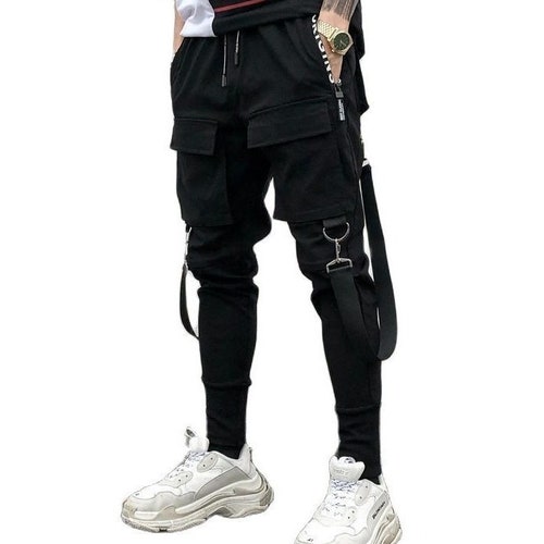 Men's Cyberpunk Techwear Pants With Straps Streetwear - Etsy