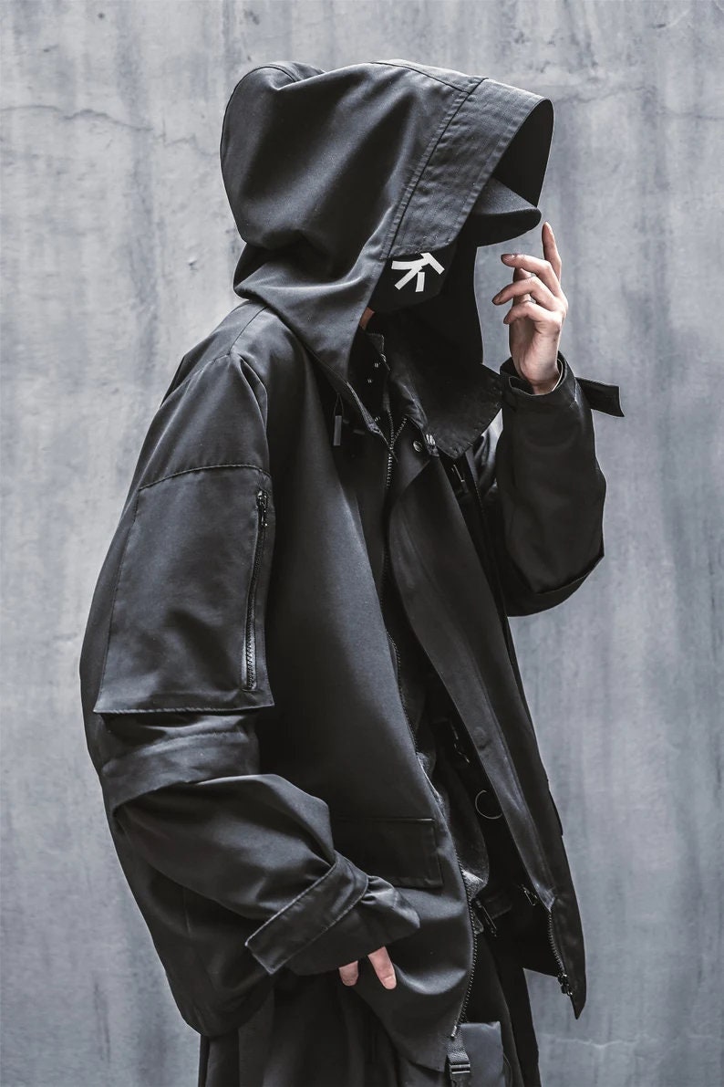 Cyberpunk Techwear Jacket Atom Bomb Windbreaker Japanese - Etsy
