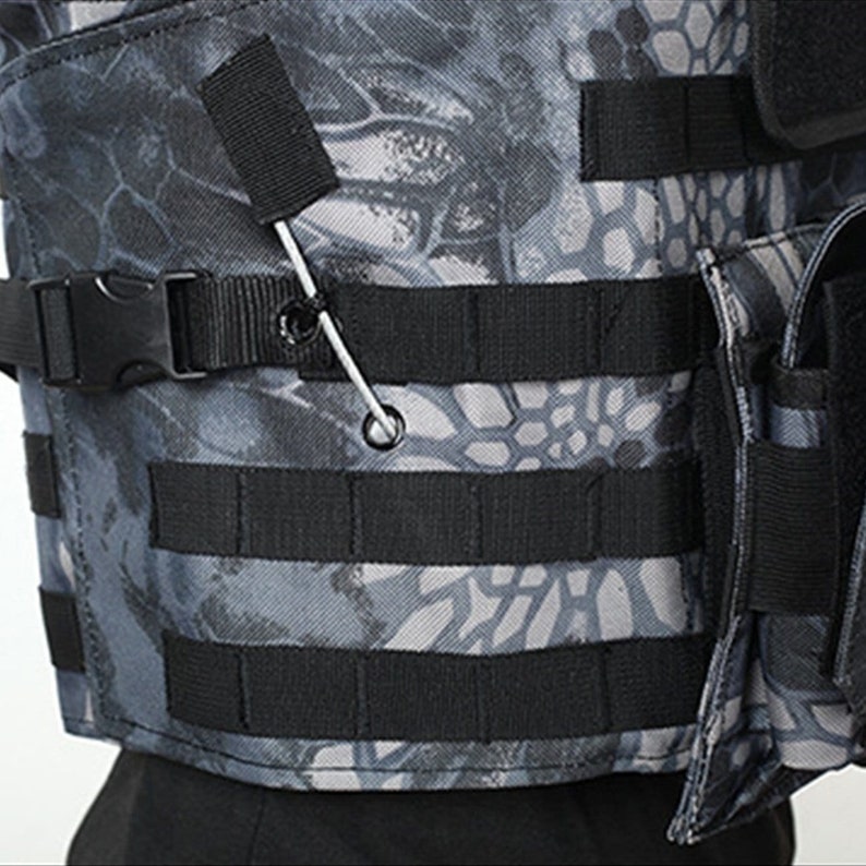 Techwear Tactical Vest for Men Cyberpunk Multi Pockets Vest Etsy UK