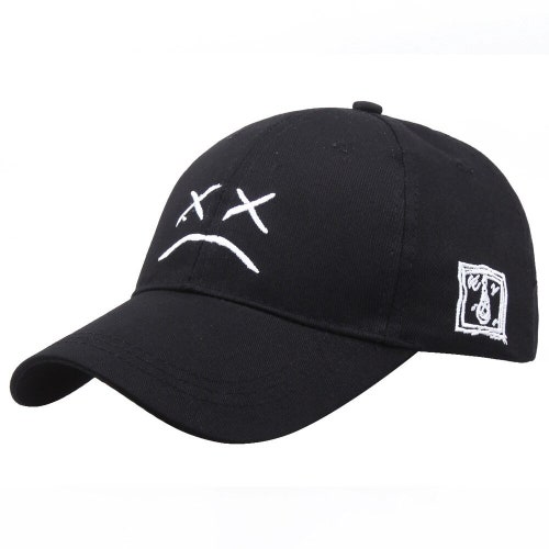 Streetwear Fashion XX Face Embroidery Baseball Cap Peep Sad Face Snapback Hat