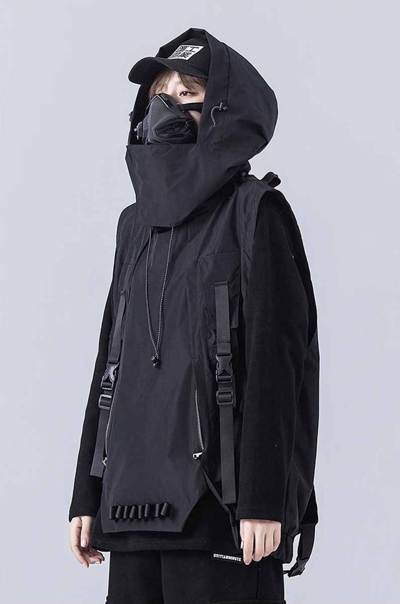 Streetwear Cyberpunk Tactical Vest for Women Techwear Multi - Etsy UK