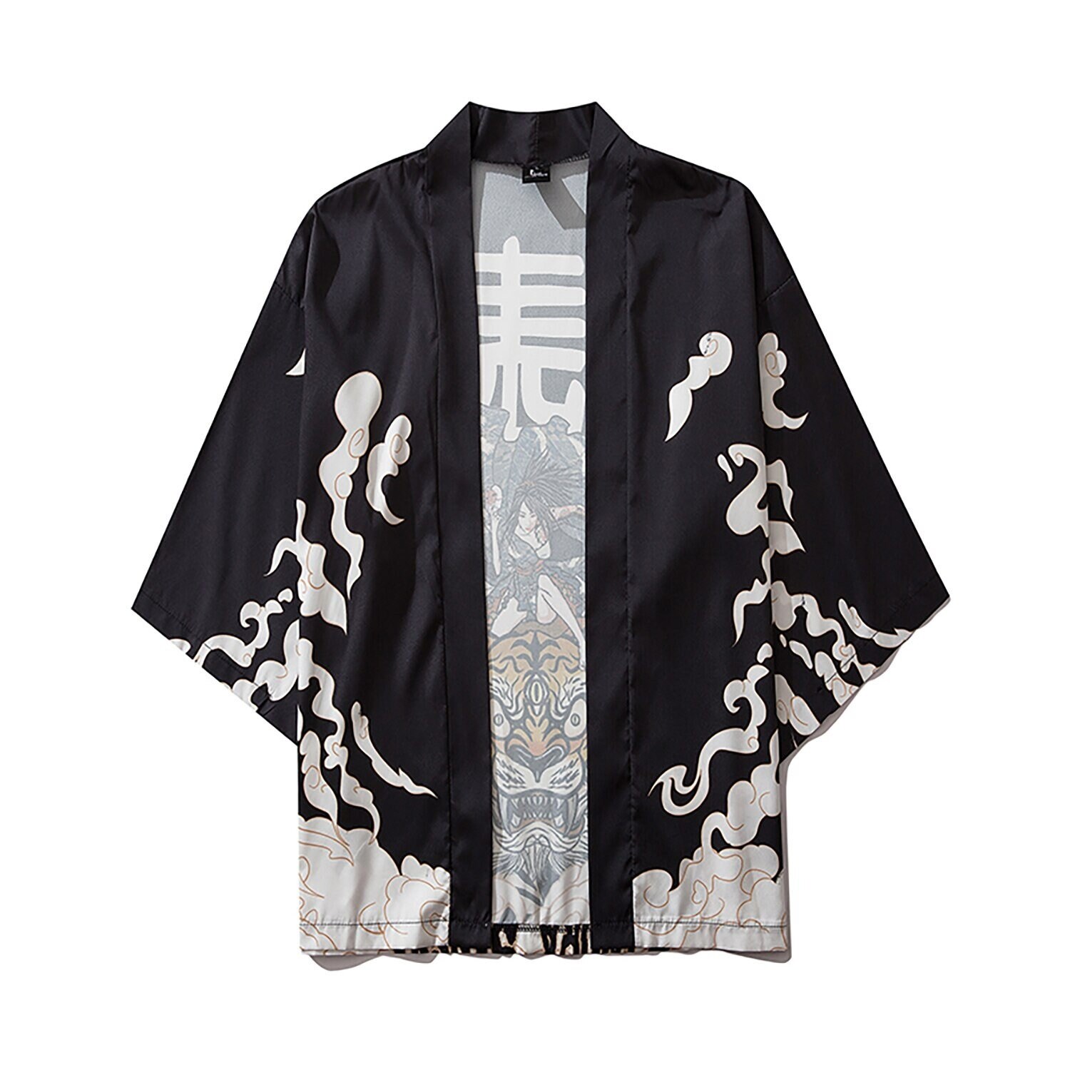 Japanese Streetwear Furious Tiger Samurai Kimono Summer - Etsy