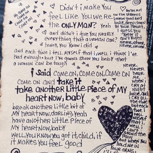 Pieces Sum 41 Lyrics And Signature Paper Poster And Canvas