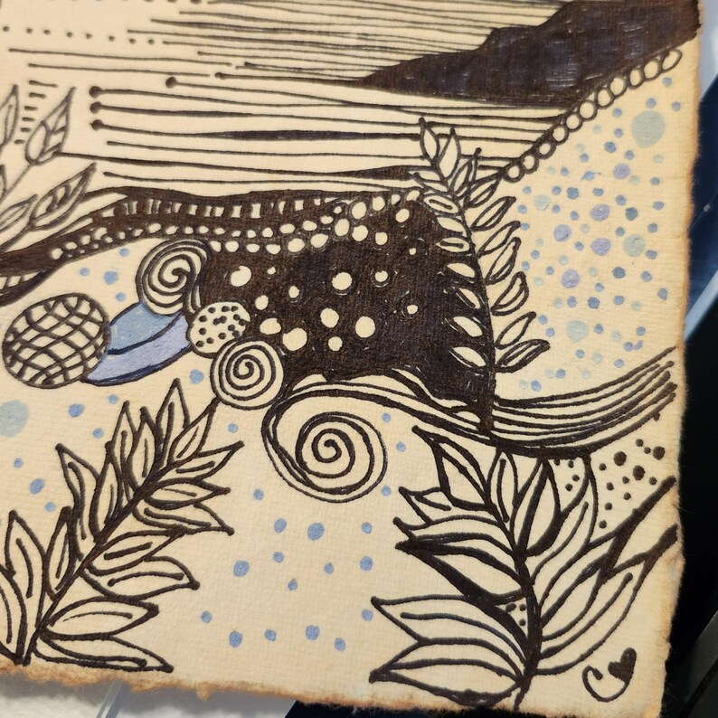 NOT a Print, Trying is Already an Act of Courage, Wall Art Drawing on